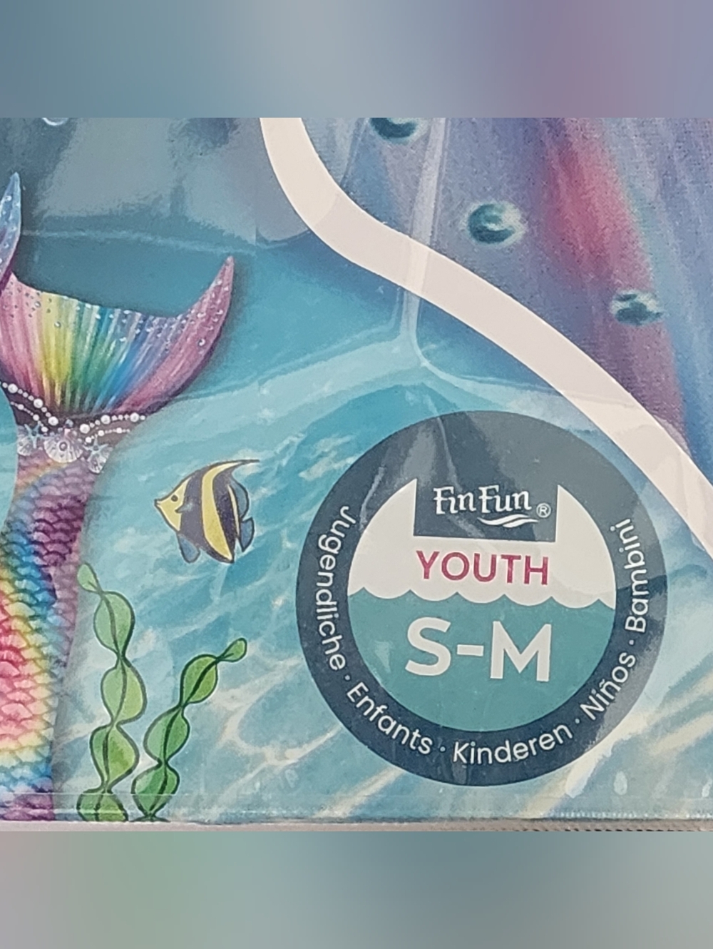 🧜‍♀️ Fantasy Mermaid Tail w/ Monofin- Youth S/M- Purple Pink - Picture 6 of 9